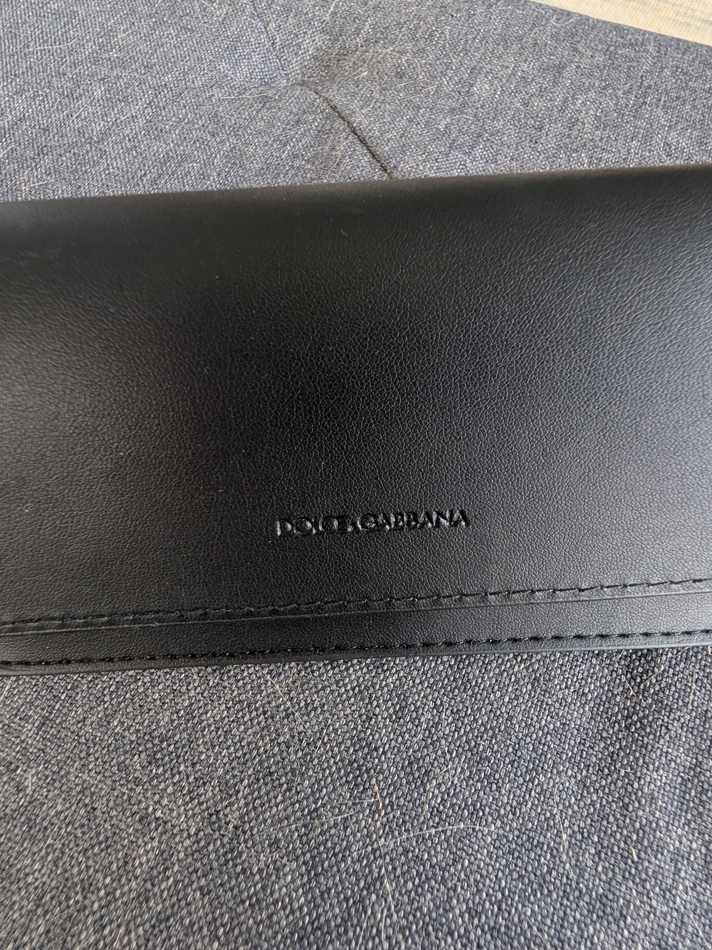 Dolce & Gabbana Black Leather Eyewear Case Glasses Sunglasses 🕶️